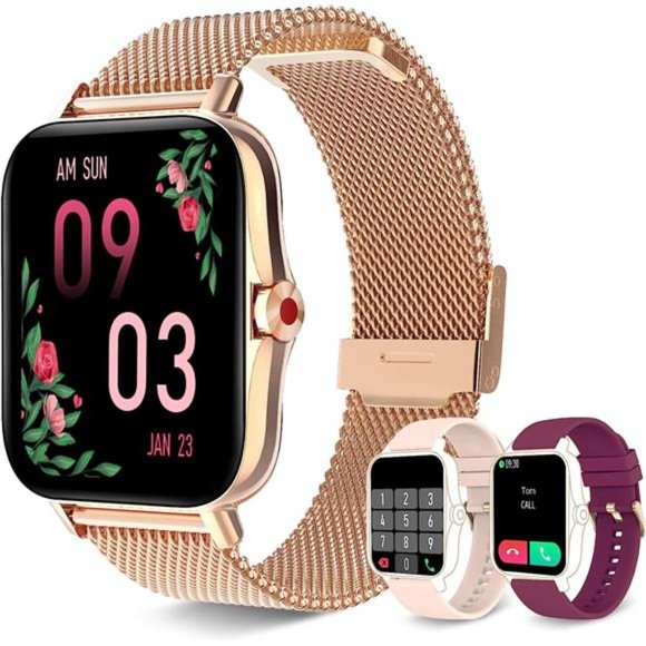 Smart Watch for Women(Call Receive/Dial), Fitness Tracker Waterproof Smartwatch - Picture 1 of 6